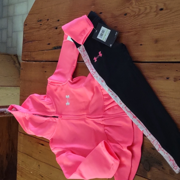 Nwt Under Armour girls Sz PC legging hoody outfit